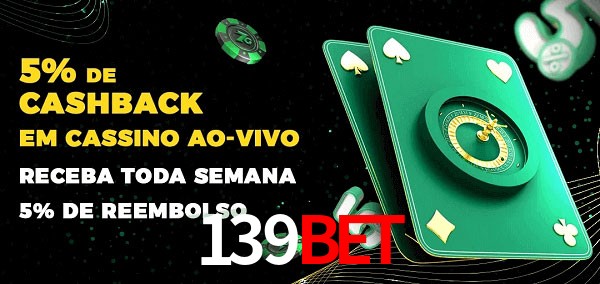 Promoções do cassino ao Vivo 139bet